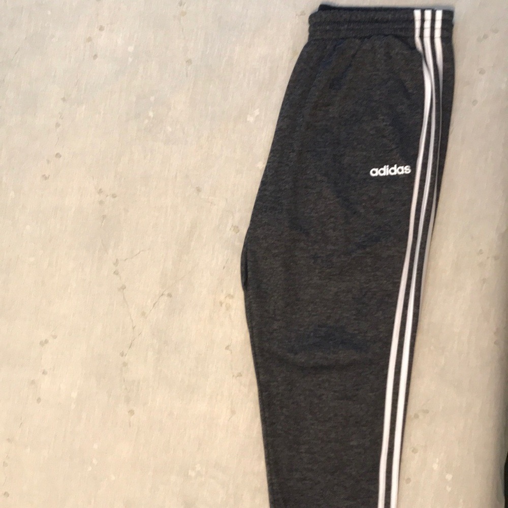 BRAND NEW-ADIDAS GREY TRACK PANTS